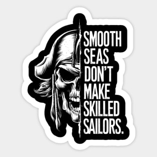 Pirate Skull - Smooth Seas Sticker